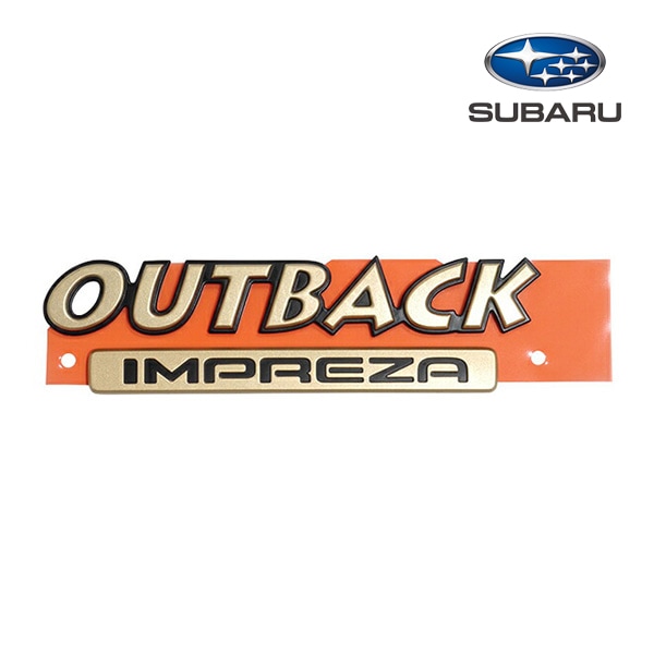 USスバル純正 OUTBACK IMPREZA リアエンブレム  ゲートエンブレム アウトバック レガシィ フォレスター 93073FE090