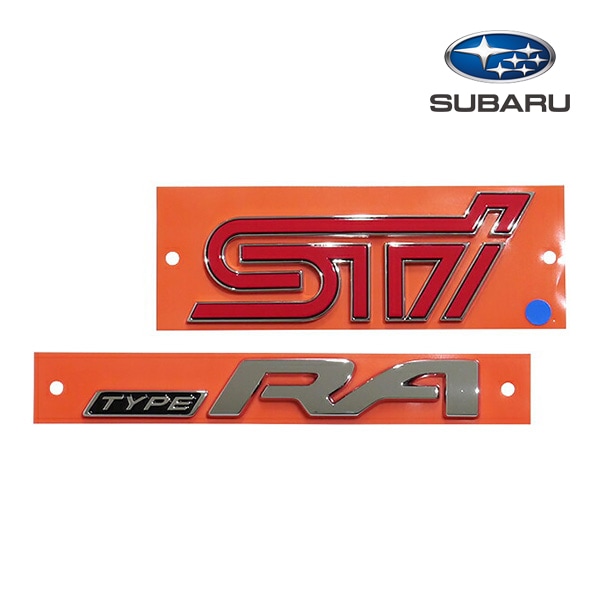 USスバル純正 WRX STI S4 限定車 Type RA リアエンブレム  VAB VAG VA USスバル USDM  93079VA220