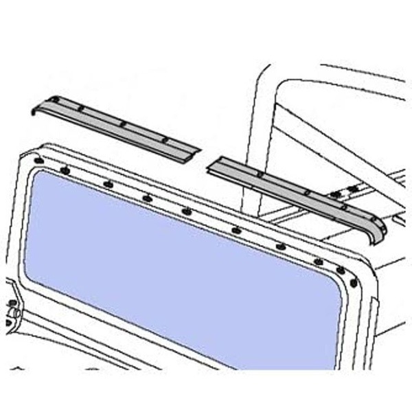 【BESTOP 正規品】BESTOP ウィンドシールドチャンネル 5120901 76-95y ジープ CJ-7、64-84y ランドクルーザー 40系  