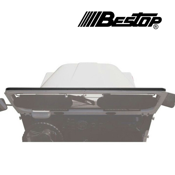 【BESTOP 正規品】ジープ JEEP 76-95y CJ7 88-95y YJ ラングラー トヨタ TOYOTA 64-84y ランドクルーザー 40系 ウィンドウシールドチャンネル フロントガラスチャンネル 5120901 べストップ