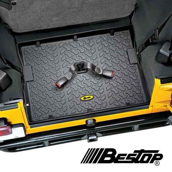 【BESTOP 正規品】ジープ JEEP 76-06y CJ7 オールウェザー リアカーゴプロテクター ブラック カーゴマット ラゲッジマット カーゴライナー トランクマット 5151201 べストップ