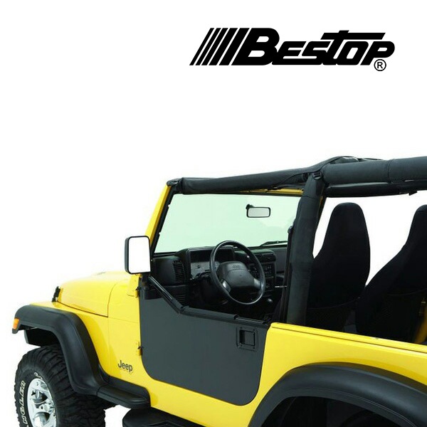 【BESTOP 正規品】ジープ JEEP 97-06y TJ ラングラー HighRock 4×4 エレメント ドア エンクロージャーキット 左右 2枚セット ブラック 5179201 べストップ