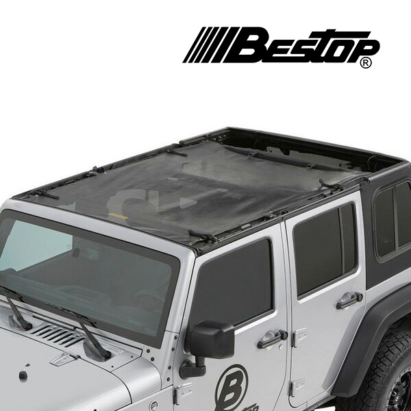 【BESTOP 正規品】ジープ JEEP JK ラングラー 4ドア Safari Style サンビキニトップ メッシュ 5240111 べストップ