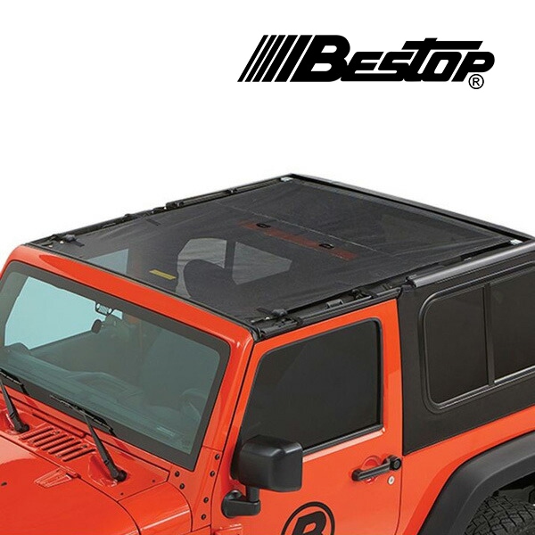 【BESTOP 正規品】BESTOP Safari Style サンビキニトップ  (Mesh) 5241211 18-21y JL ラングラー 2ドア