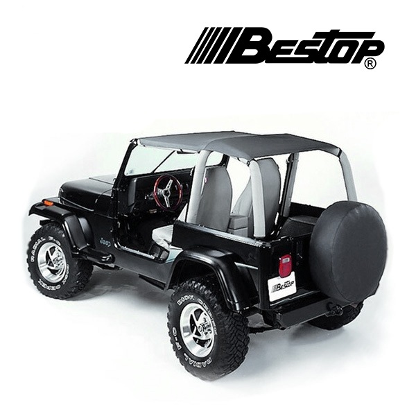 【BESTOP 正規品】ジープ JEEP 92-95y YJ ラングラー Safari Style サンビキニトップ ブラックデニム 5252915 べストップ