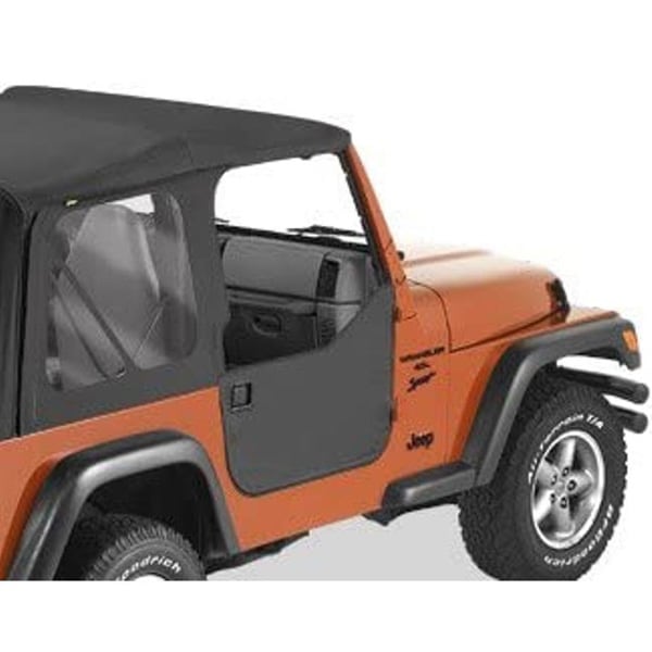 【BESTOP 正規品】ジープ JEEP 97-06y TJ ラングラー ロア ファブリック ハーフドア 左右 2枚セット ブラックデニム 5303915 べストップ