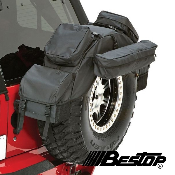 【BESTOP 正規品】RoughRider スペアタイヤオーガナイザー 34-37インチ用 汎用 ブラックダイヤモンド 5413435 べストップ
