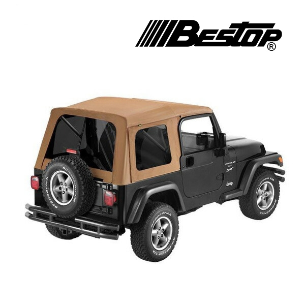 【BESTOP 正規品】ジープ JEEP 97-06y TJ ラングラー Supertop Classic 交換用 ソフトトップ 幌 スモークウィンドウ付 スパイス 5470937 べストップ