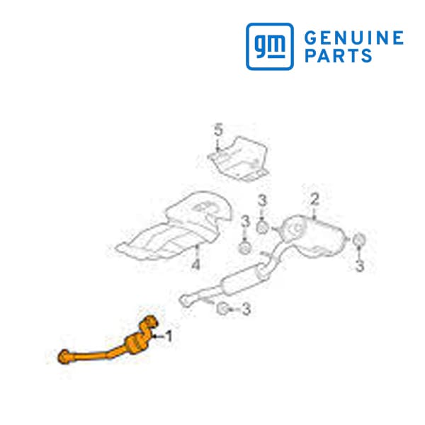 GM純正 キャタリック コンバーター 触媒 キャタライザー 20786844 09