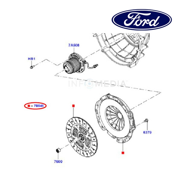 フォード純正 クラッチ ディスク カバー セット FR3Z7B546F 10-14y マスタング