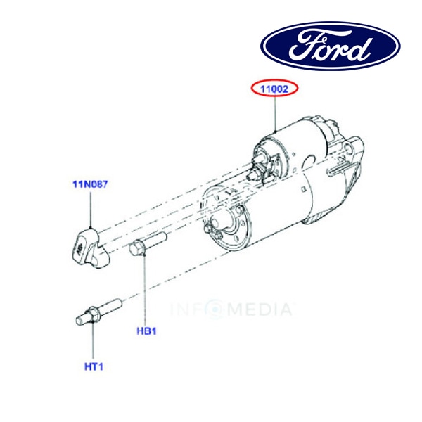 フォード純正 スターター モーター 6L2Z11V002CRM 06-11y エクスプローラー スポーツトラック