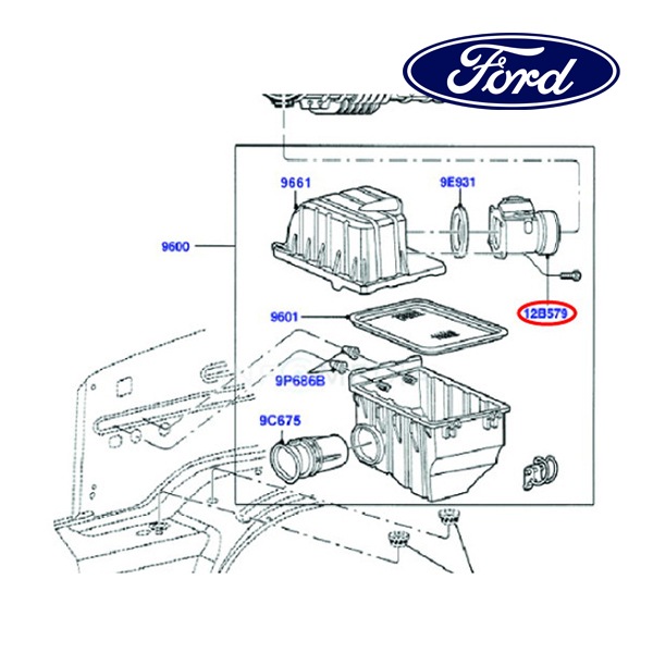 フォード純正 エア フロー センサー 1L2Z12B579AAA 02-03y エクスプローラー