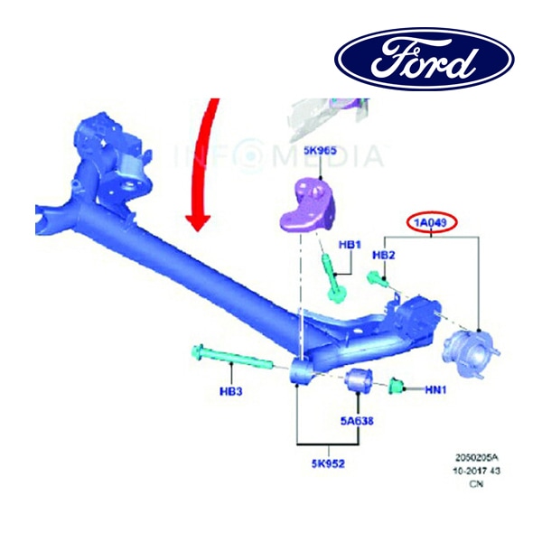 フォード純正 ホイールベアリング リア 2126980 13y- フィエスタ