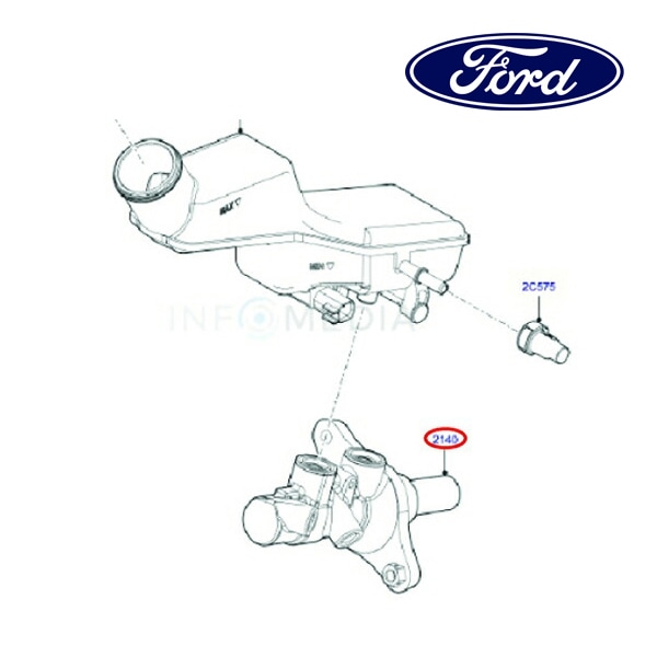 フォード純正 ブレーキ マスターシリンダー CN152140AB 13y- ECOSPORT エコスポーツ