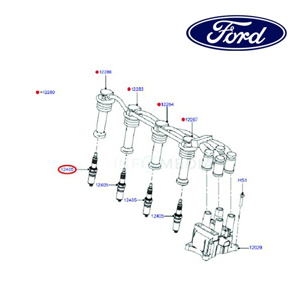 フォード純正 スパークプラグ CYFS12F4 13y- ECOSPORT エコスポーツ