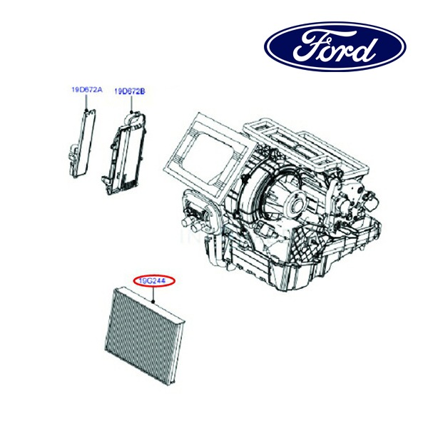 フォード純正 エアコンフィルター AV6N19G244AA 12-14y/15y- フォーカス