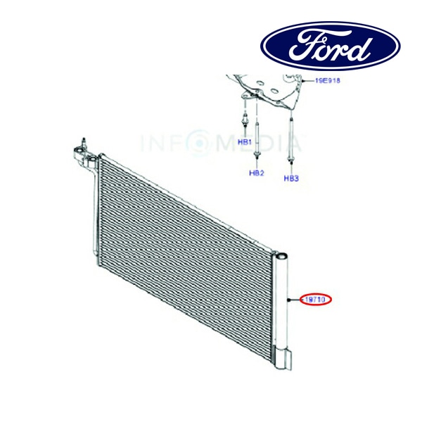 フォード純正 A/Cコンデンサー 2010987 12-14y フォーカス