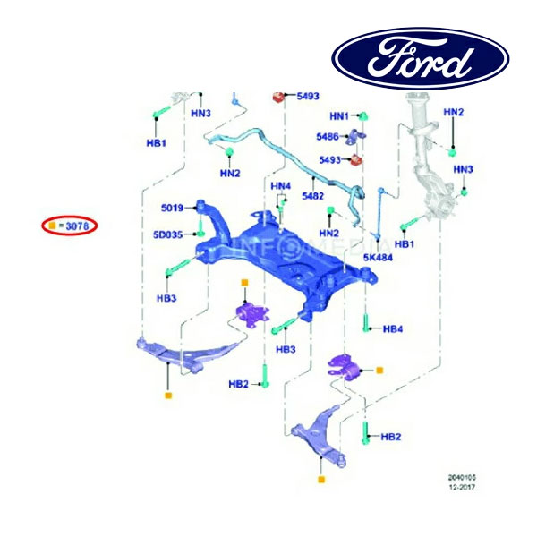 フォード純正 13y- FORD クーガ コントロールアーム フロント ロアー 右側 RH 1793236