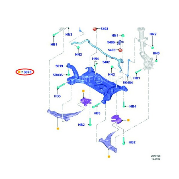 フォード純正 コントロールアーム フロント ロアー 右側 RH 1793236 13y- クーガ