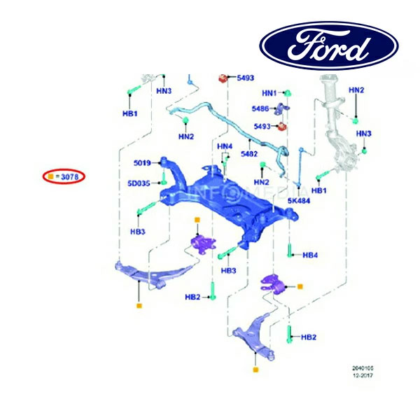 フォード純正 13y- FORD クーガ コントロールアーム フロント ロアー 左側 LH 1793237