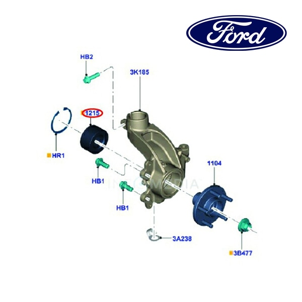 フォード純正 ホイールハブ ホイールベアリング フロント 2215574 10-12y/13y- クーガ