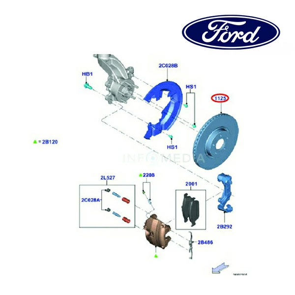 フォード純正 13y- FORD クーガ ブレーキディスク ディスクローター フロント 1770767
