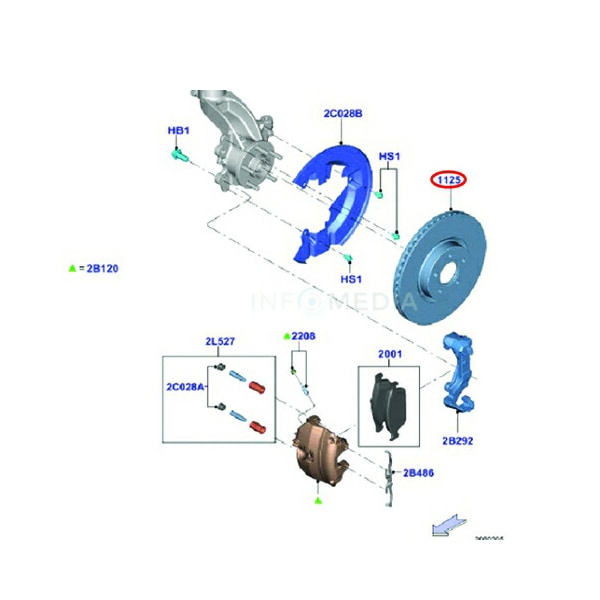 フォード純正 ブレーキディスク ディスクローター フロント 1770767 13y- クーガ