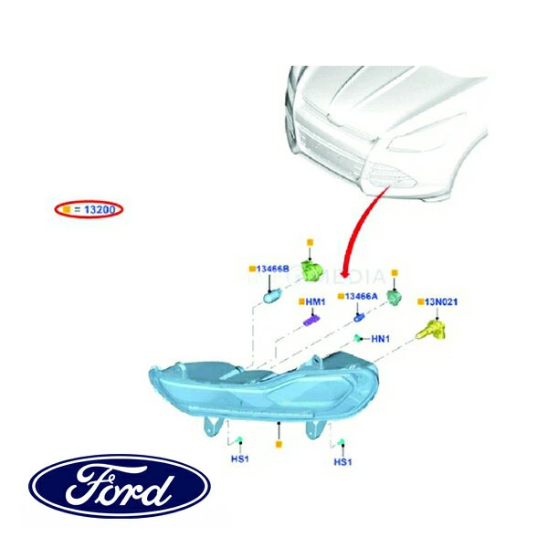 フォード純正 13-16y FORD クーガ パーキングランプ 右側 RH 助手席側 1849466