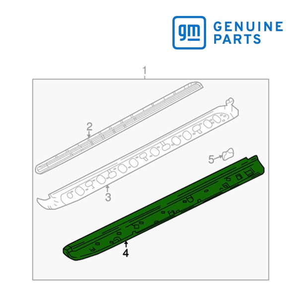 GM純正 サイドステップ ランニングボード サポート 右側 助手席側 RH 12477816 02-04y エスカレード/エスカレードESV