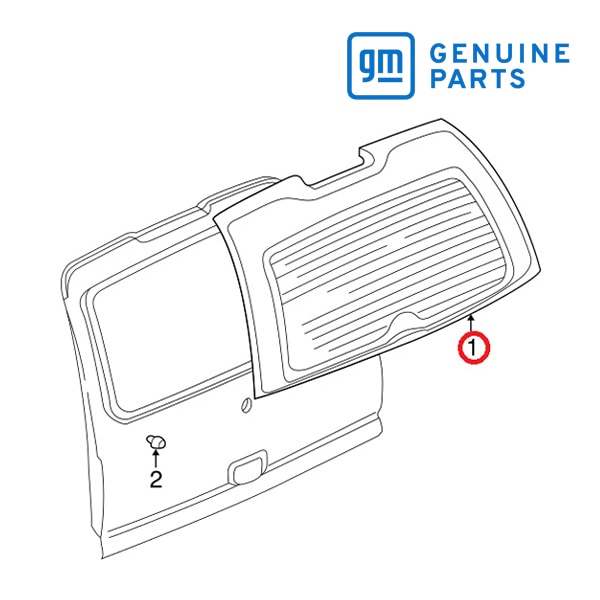 GM純正 テールゲート ガラス 15847109 00-04y タホ/サバーバン