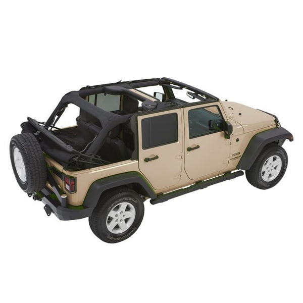 【BESTOP 正規品】ジープ JEEP JK ラングラー 4ドア TREKTOP NX GLIDE ソフトトップ 折り畳み式 ブラックツイル 5492317