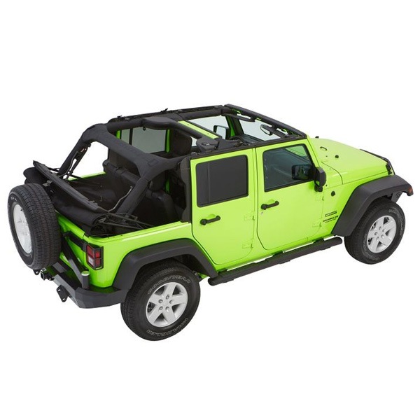 【BESTOP 正規品】BESTOP TREKTOP NX GLIDE ソフトトップ(折り畳み式) ブラックダイヤモンド 5492335 07-18y JK ラングラー 4ドア