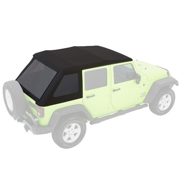 【BESTOP 正規品】BESTOP TREKTOP NX GLIDE ソフトトップ(折り畳み式) ブラックダイヤモンド 5492335 07-18y JK ラングラー 4ドア