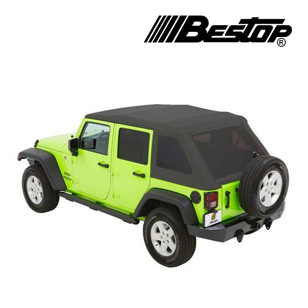 【BESTOP 正規品】BESTOP TREKTOP NX GLIDE ソフトトップ(折り畳み式) グレー 5492370 07-18y JK ラングラー 4ドア