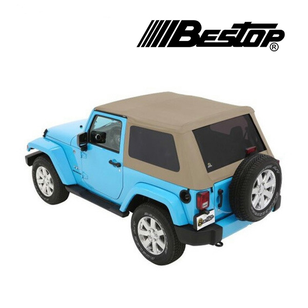 【BESTOP 正規品】BESTOP TREKTOP NX ソフトトップ ペブルベージュ 5685274 07-18y JK ラングラー 2ドア