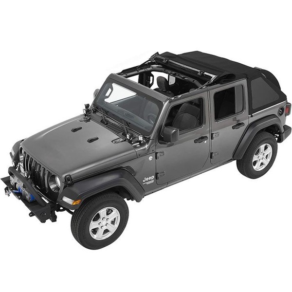 【BESTOP 正規品】ジープ JEEP 10-18y JK ラングラー 2ドア Trektop Slantback ソフトトップ 幌 折り畳み式 ブラックダイヤモンド 5686335 べストップ