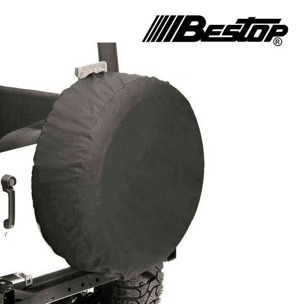 【BESTOP 正規品】33インチ 汎用 ランクル ジープ ハマー サファリ パジェロ ハイラックス スペアタイヤカバー ブラックデニム 6103315 べストップ