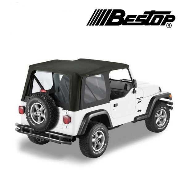 【BESTOP 正規品】BESTOP Sailcloth ソフトトップ(交換用) ブラック 7912535 03-06y TJラングラー 後期