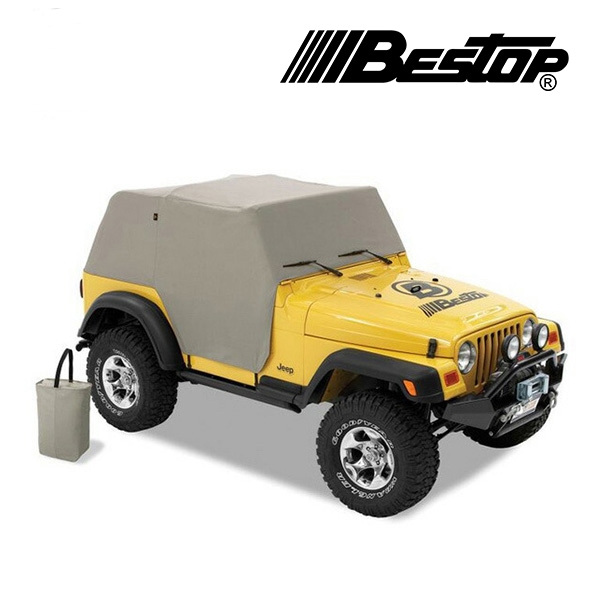 【BESTOP 正規品】ジープ JEEP 97-06y TJ ラングラー オールウェザートレイルカバー ボディーカバー カーカバー チャコールグレー 収納袋付 8103709 べストップ