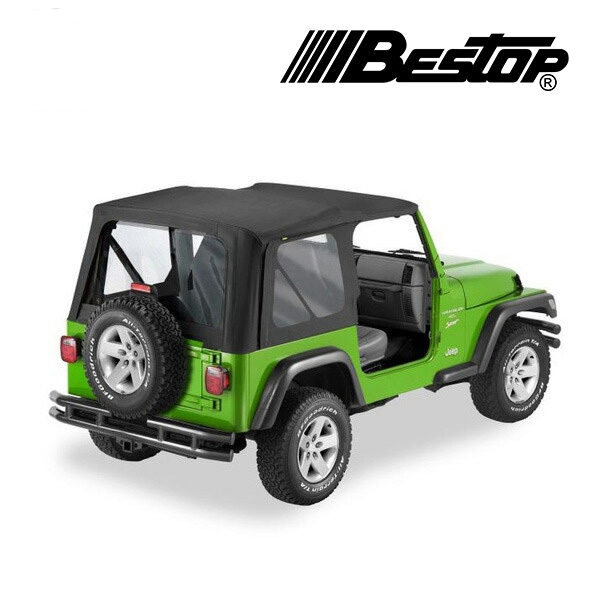 【BESTOP 正規品】ジープ TJ ラングラー 後期 BESTOP OEMハードウェア用 ソフトトップ 交換用 ブラック 5117835