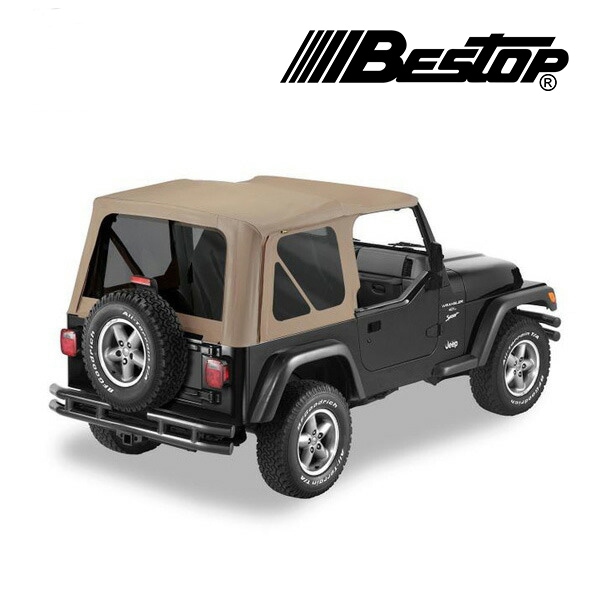 【BESTOP 正規品】BESTOP OEMハードウェア用 ソフトトップ(交換用) ブラックダイヤモンド 5118033 97-02y TJラングラー 前期