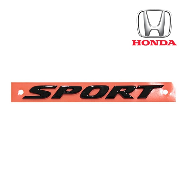 USホンダ純正 HFP リア SPORT スポーツ エンブレム グロスブラック リヤ マーク シビック ハッチバック アコード ヴェゼル CR-V