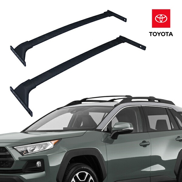 トヨタRAV4 オフロードパッケージ クロスバー　トヨタ純正 USトヨタ純正 クロスバー ベースキャリア ルーフキャリア 2本セット