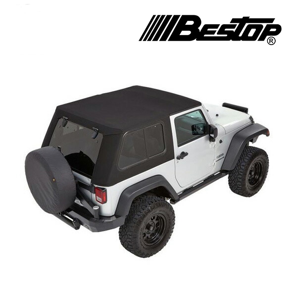 【BESTOP 正規品】BESTOP Trektop Proハイブリッドソフトトップ ブラック 5486217 07-18y JK ラングラー 2ドア