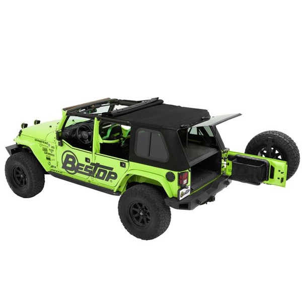 【BESTOP 正規品】BESTOP Trektop Proハイブリッドソフトトップ ブラック 5486317 07-18y JK ラングラー 4ドア
