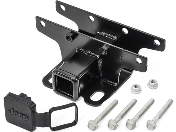 MOPAR純正 18y- JL ラングラー ヒッチレシーバー ヒッチメンバー（Class2/2インチ角/5.08cm角/JEEPロゴ入ヒッチカバー付）