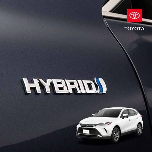 USトヨタ純正 HYBRID ロゴ フェンダー エンブレム 左右セット TOYOTA ハリアー 80系 MXU80/MXU85 | VENZA ベンザ ヴェンザ