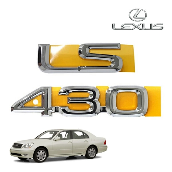 USレクサス純正 トヨタ TOYOTA セルシオ 30系 平成12年8月-平成18年5月 UCF30 UCF31 レクサス LEXUS LS430 リアエンブレム  LS430ロゴ US仕様 北米仕様 USDM