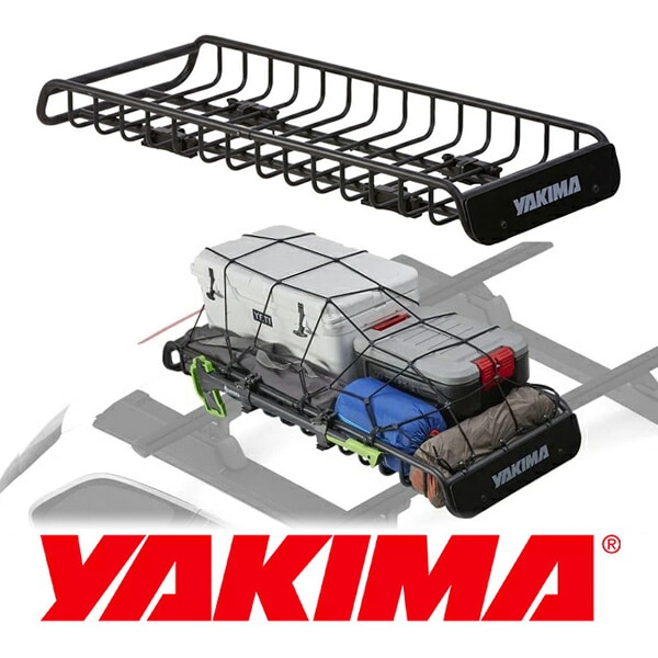 【YAKIMA 純正品】 ヤキマ スキニーウォーリア ルーフラック ルーフマウントカーゴラック ルーフバスケット スリム ロングタイプ 147cm x 58cm x 16.5cm  8007014