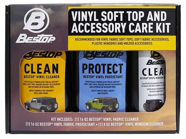 【BESTOP 正規品】BESTOP ソフトトップ ケアキット 11215-00 3本セット ビニールウインドウクリーナー ソフトトップ保護 ジッパークリーナー潤滑剤